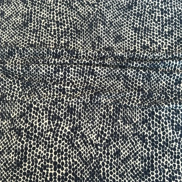 Vince Camuto Blue/White Sheath Maxi Dress V-Neck Sleeveless - Picture 6 of 6